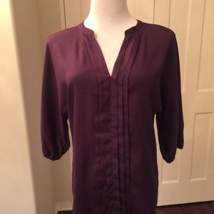 Pleione Plum Blouse